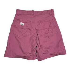 Lee Cotton Blend Pink‎ Work Wear Logo Patch Shorts Women's 8M (29x8)